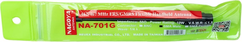 BTECH Authentic Genuine Nagoya NA-701G 5.5-Inch Whip GMRS (462MHz) Antenna SMA-Male for and BaoFeng Radios - Image 5